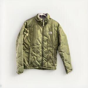 The North Face Aconcagua Puffer Jacket Women's Medium Olive 550 Down Fill